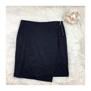 CAbi Faux Wrap Ponte Knit Zipper Skirt Style #998 Women's Size 10